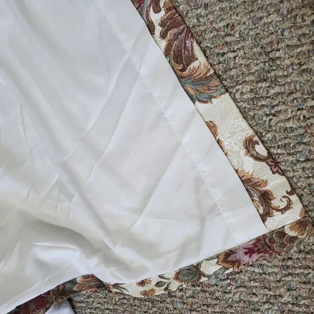 Chapel Hill By Croscill Single Drape Panel Jacquard Baroque Cream 83